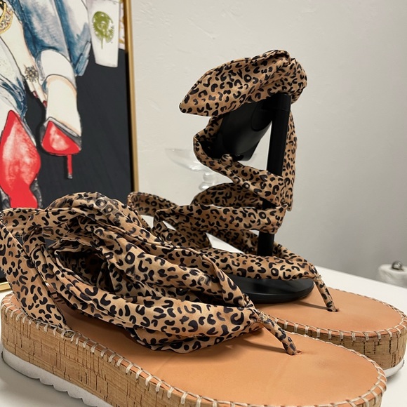 Gianni Bini wrap espadrille platform sandals - Picture 4 of 5